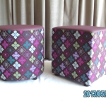 Square and barrel ottomans