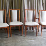 Parker Dining chairs restored in a Warwick fabric