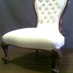 Diamond buttoned Louie chair from the early 19th century