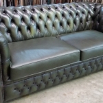 Refurbished Chesterfield Sofa In quality Alitalia Leather