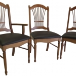 Reupolstered dining chairs